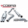 FD66a Cobra Sport Ford Fiesta MK7 ST180 2013> Turbo Back Package - 3" Bore (with Sports Catalyst & Resonater) Twin Tailpipe